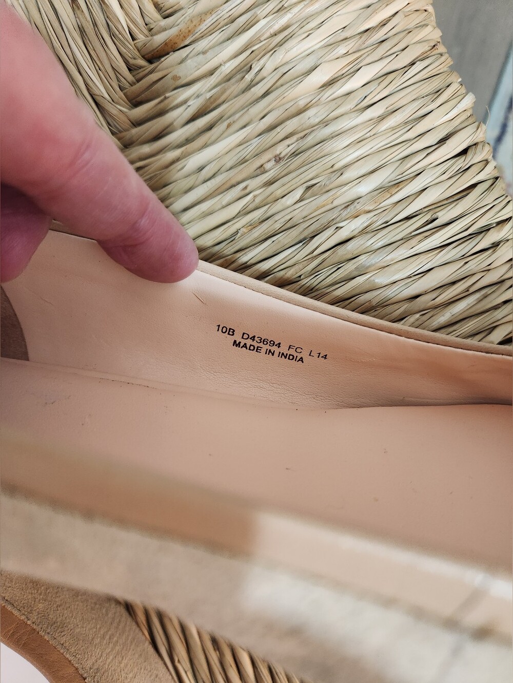Cole Haan Suede Peep-Toe Flats Size 10 - Picture 7 of 7
